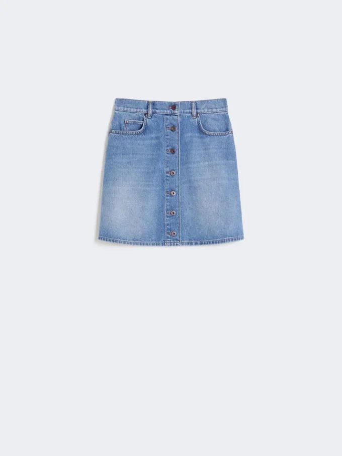 Mini-jupe en denim authentique, bleu marine Mini-jupe en denim authentique, bleu marine