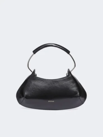 Mini sac en cuir Caju, noir
