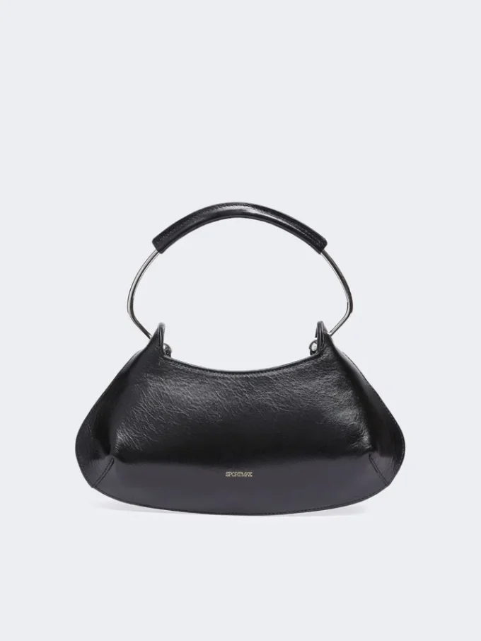 Mini sac en cuir Caju, noir Mini sac en cuir Caju, noir