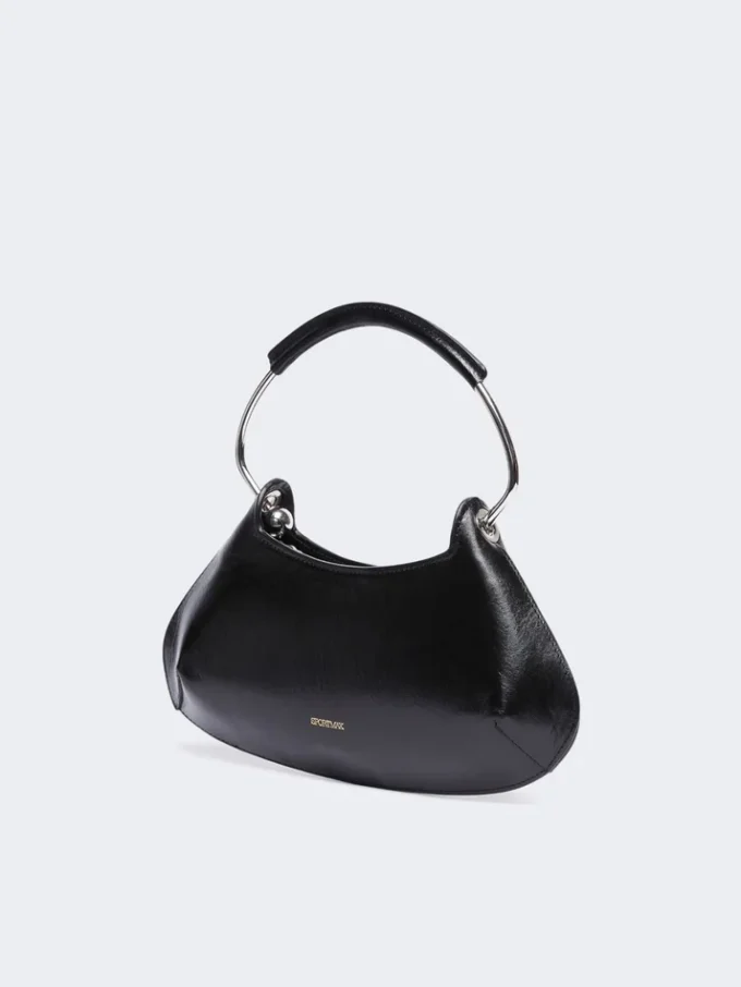 Mini sac en cuir Caju, noir Mini sac en cuir Caju, noir