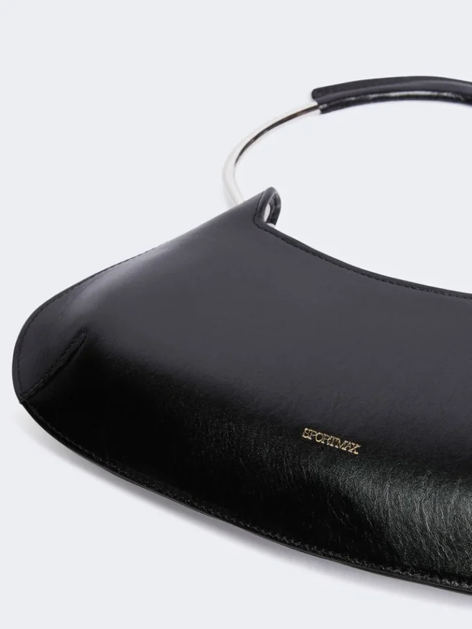 Mini sac en cuir Caju, noir Mini sac en cuir Caju, noir