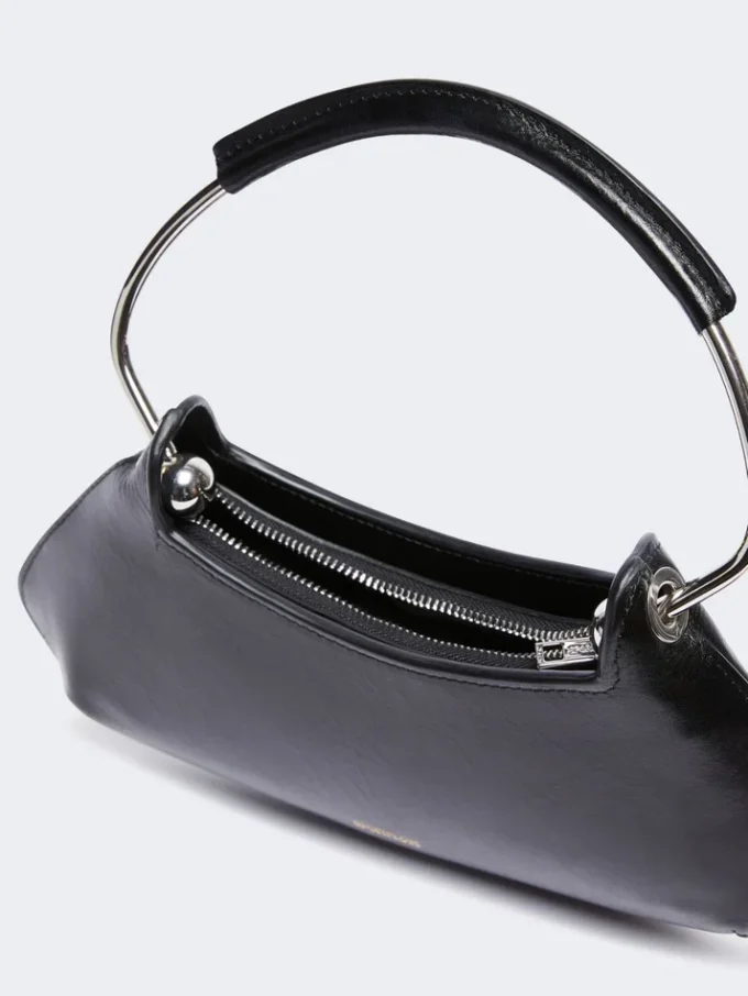Mini sac en cuir Caju, noir Mini sac en cuir Caju, noir
