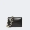 Mini-sac Soffy en cuir nappa matelassé, noir