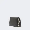 Mini-sac Soffy en cuir nappa matelassé, noir
