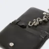 Mini-sac Soffy en cuir nappa matelassé, noir