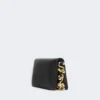 Mini sac Soffy en cuir nappa rembourré, noir
