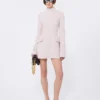 Mini sac Soffy en cuir nappa rembourré, noir
