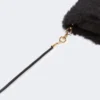 Mitaines en alpaga et laine teddy, noires Mitaines en alpaga et laine teddy, noires