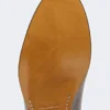 Mocassins en cuir semi-brillant, couleur cacao Mocassins en cuir semi-brillant, couleur cacao