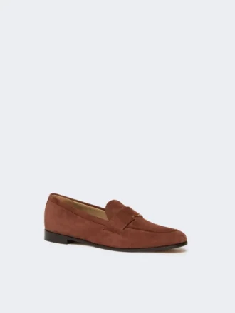 Mocassins en daim, marron