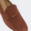 Mocassins en daim, marron