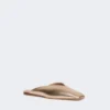 Mules en cuir nappa laminé, rose Mules en cuir nappa laminé, rose