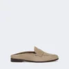 Mules en daim, couleur boue Mules en daim, couleur boue