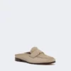 Mules en daim, couleur boue Mules en daim, couleur boue