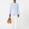 Chemise en pur lin, bleu clair Chemise en pur lin, bleu clair