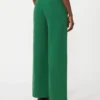 Pantalon 5 poches en coton et lin, vert Pantalon 5 poches en coton et lin, vert