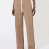 Pantalon ample en jersey, couleur camel Pantalon ample en jersey, couleur camel