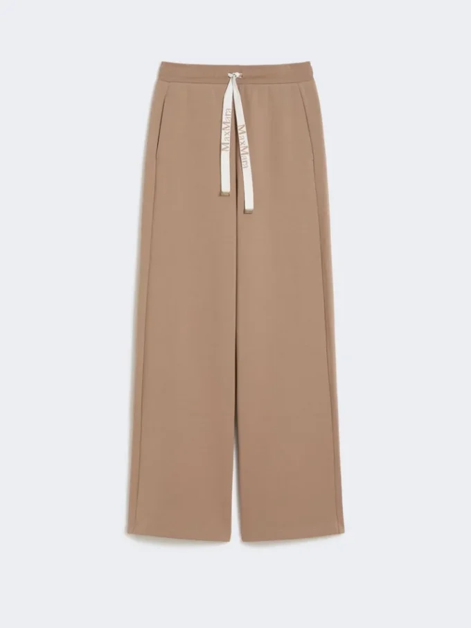 Pantalon ample en jersey, couleur camel Pantalon ample en jersey, couleur camel