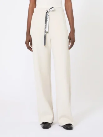 Pantalon ample en jersey, écru