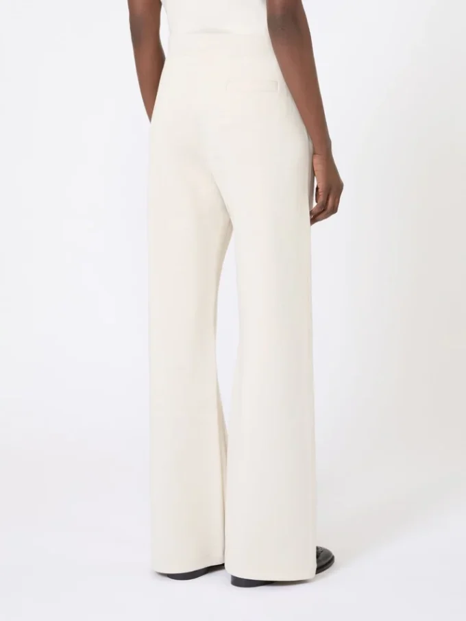 Pantalon ample en jersey, écru Pantalon ample en jersey, écru