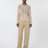 Pantalon baggy en satin de coton, style colonial Pantalon baggy en satin de coton, style colonial