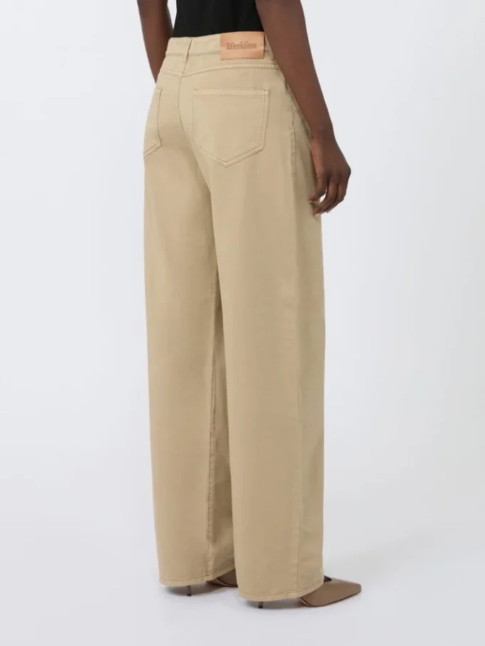 Pantalon baggy en satin de coton, style colonial Pantalon baggy en satin de coton, style colonial