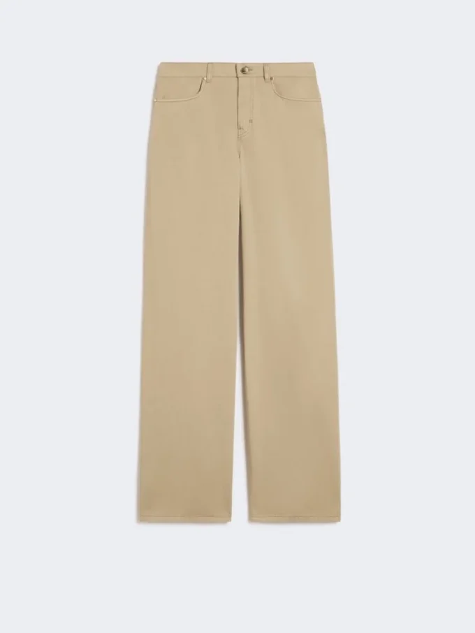 Pantalon baggy en satin de coton, style colonial Pantalon baggy en satin de coton, style colonial
