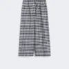 Pantalon Batavia en coton et ramie, bleu marine Pantalon Batavia en coton et ramie, bleu marine