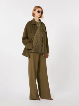 Pantalon de jogging en laine, kaki