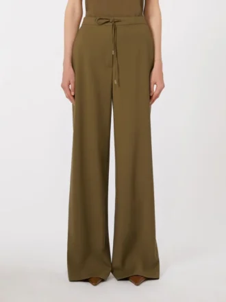 Pantalon de jogging en laine, kaki