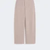 Pantalon en cachemire et molleton de laine, beige Pantalon en cachemire et molleton de laine, beige