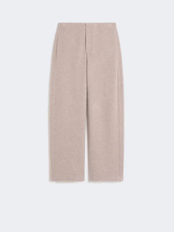 Pantalon en cachemire et molleton de laine, beige Pantalon en cachemire et molleton de laine, beige