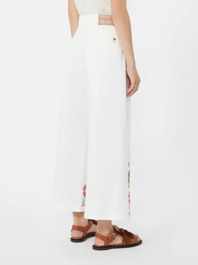 Pantalon en coton, blanc Pantalon en coton, blanc