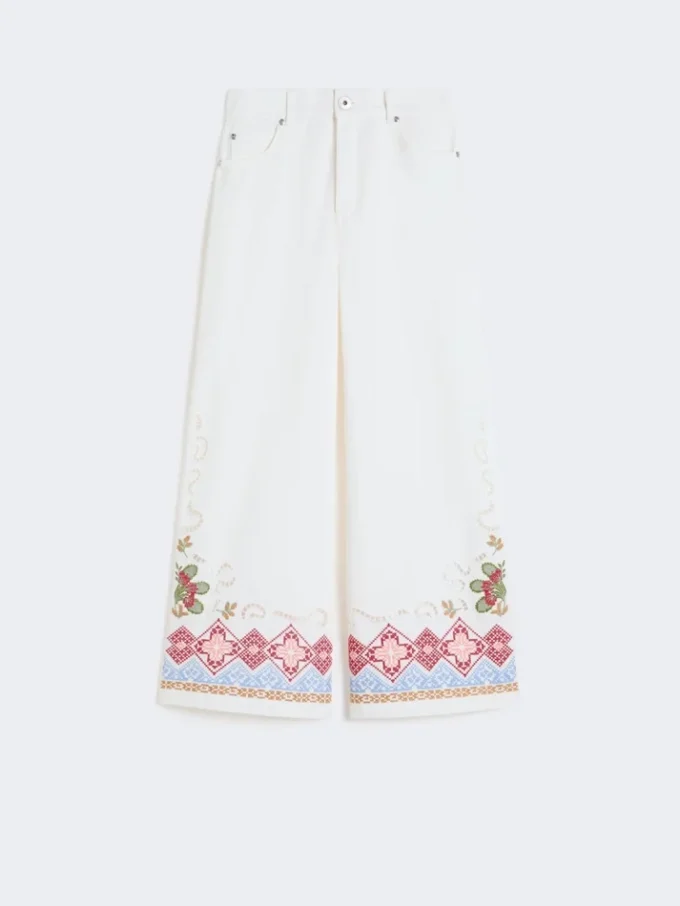 Pantalon en coton, blanc Pantalon en coton, blanc
