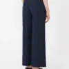Pantalon en coton à cordon de serrage, bleu nuit