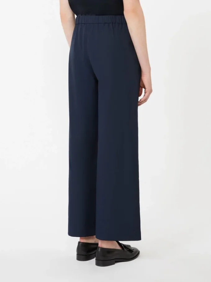 Pantalon en coton à cordon de serrage, bleu nuit