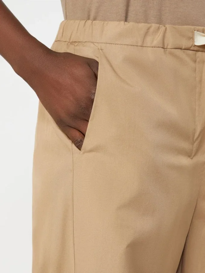 Pantalon en coton à cordon de serrage, couleur désert Pantalon en coton à cordon de serrage, couleur désert