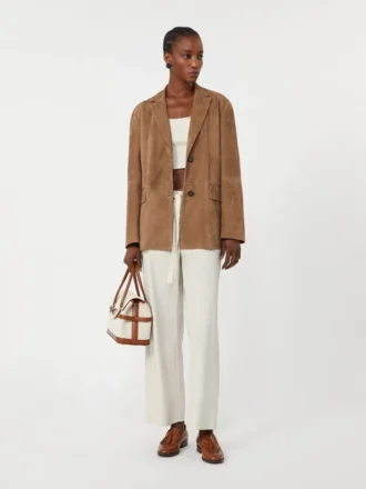 Pantalon en coton à cordon de serrage, couleur glace