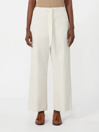 Pantalon en coton à cordon de serrage, couleur glace