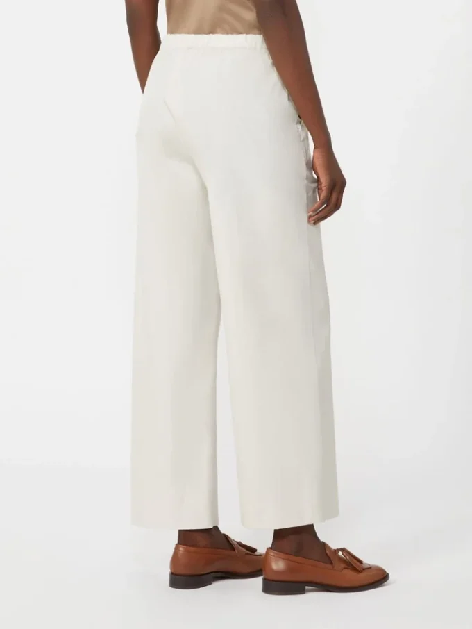 Pantalon en coton à cordon de serrage, couleur glace