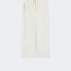 Pantalon en coton à cordon de serrage, couleur glace