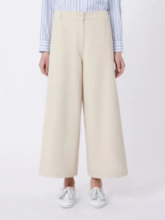 Pantalon en coton drill, couleur sable