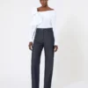 Pantalon en coton effet denim, bleu nuit Pantalon en coton effet denim, bleu nuit
