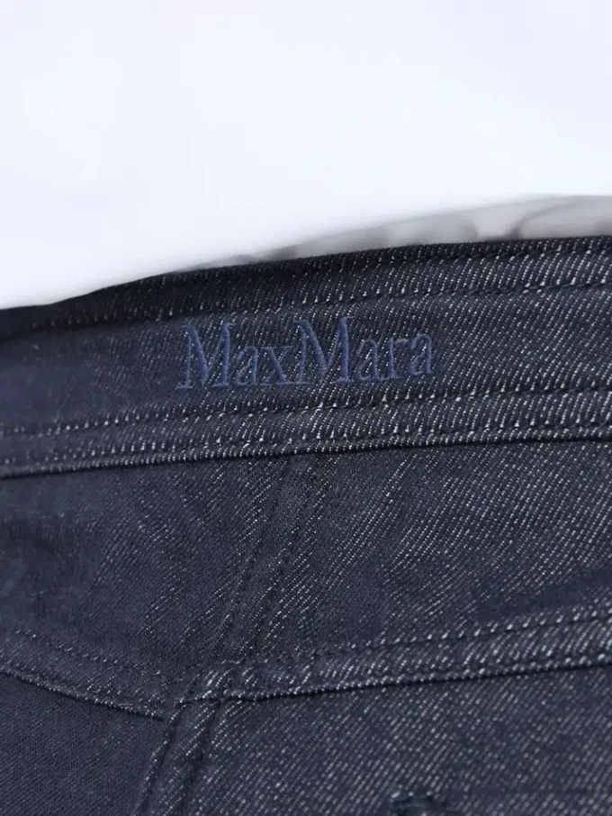 Pantalon en coton effet denim, bleu nuit Pantalon en coton effet denim, bleu nuit