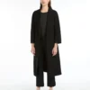 Pantalon en coton mélangé stretch, noir