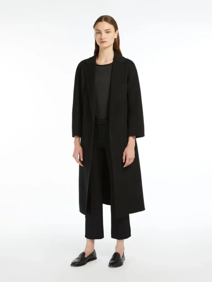 Pantalon en coton mélangé stretch, noir