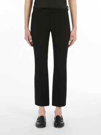 Pantalon en coton mélangé stretch, noir Pantalon en coton mélangé stretch, noir