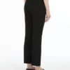 Pantalon en coton mélangé stretch, noir