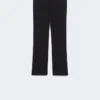 Pantalon en coton mélangé stretch, noir