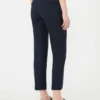 Pantalon en coton stretch, bleu marine